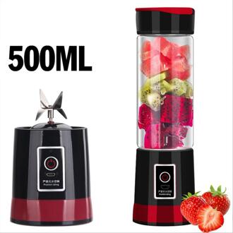 500Ml Draagbare Blender Usb Mixer Elektrische Fruit Groente Juicer Machine Smoothie Blender Food Processor Cup Sap Blender 04