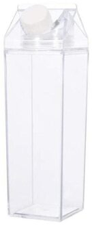 500Ml Draagbare Keuken Transparant Melk Water Fles Klimmen Water Drinkware Kinderen Lekvrij Flessen Camping Outdoor Mi N7U4