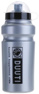 500Ml Draagbare Sport Water Fles Outdoor Fietsen Hardlopen Sport Drink Water Kan Fles Camping Wandelen Vissen Water Fles grijs