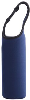 500Ml Draagbare Warmte Geïsoleerde Cup Sleeve Case Travel Water Fles Covers Protector Opbergtas Met Touw Thermos Cover diep blauw