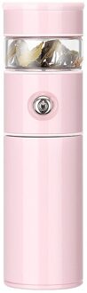 500Ml Glas Thee Thermos Cup Mok Rvs Thermos Vacuüm Cup Thee Zetgroep Fles Vacuüm Kolven Thermische Mok Water fles roze thermos