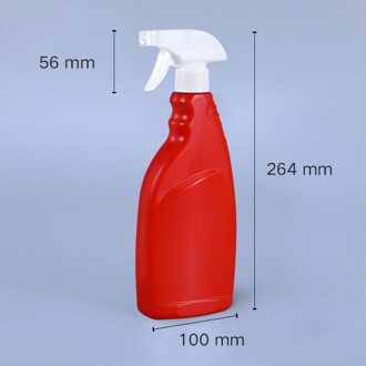 500Ml Multifunctionele Lege Plastic Spray Fles Voor Alcohol Desinfecteren Watering Cleaning Tuin Sproeier Flessen 1Pcs rood
