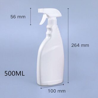 500Ml Multifunctionele Lege Plastic Spray Fles Voor Alcohol Desinfecteren Watering Cleaning Tuin Sproeier Flessen 1Pcs wit-1