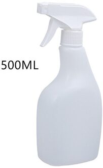 500Ml Multifunctionele Lege Plastic Spray Fles Voor Alcohol Desinfecteren Watering Cleaning Tuin Sproeier Flessen 1Pcs wit