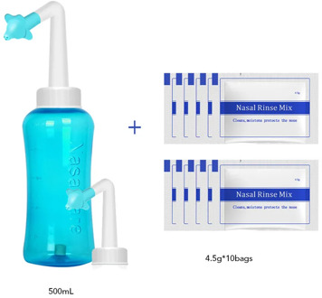 500ML Neti Pot Nasal Wash Cleaner Nose Protector Moistens Nasal Irrigator Nozzle Cleaning Avoid Allergy Rhinitis Sinus Rinse