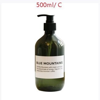 500Ml Outdoor Reizen Pomp Zeepdispenser Badkamer Wastafel Douche Gel Shampoo Lotion Liquid Hand Zeep Pomp Fles Container 500ml C