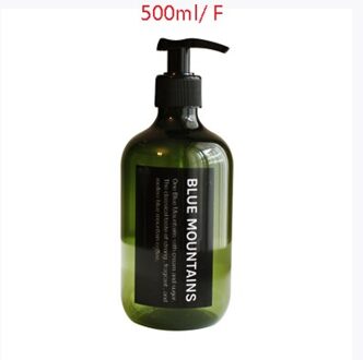 500Ml Outdoor Reizen Pomp Zeepdispenser Badkamer Wastafel Douche Gel Shampoo Lotion Liquid Hand Zeep Pomp Fles Container 500ml F
