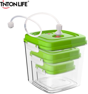 500ML+1400ML+3000ML Vacuum Container Large Capacity Food Vacuum Storage Box Square Plastic Containers Vacuum Sealer Box