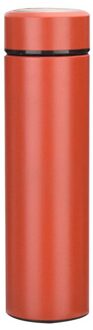 500Ml Rvs Dubbele Wand Warmte Behoud Cup Vacuüm Fles Kopje Koffie Reizen Drink Fles Thuis Outdoor Oranje