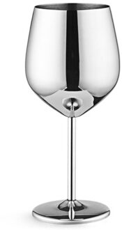 500Ml Rvs Sap Beker Drum Vorm Rode Wijn Beker Champagne Goblet Party Bar Keuken Gereedschap helder licht