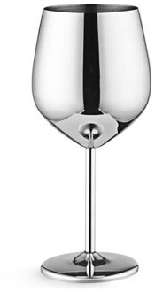 500Ml Rvs Single Layer Sap Drinken Champagne Beker Plated Single-Layer Goblet Charms Feestartikelen licht