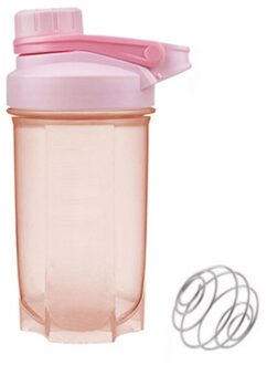 500Ml Schudden Water Fles Grote Capaciteit Draagbare Plastic Cup Eiwitpoeder Milkshake Beker Drinkware Reizen Outdoor Waterfles A4