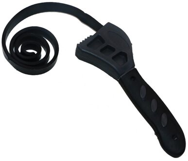500Mm Antislip Pijplijn Wrench Rubber Strap Wrench Pot Deksels Draai Draai Sanitair Tool Universele Oliefilter Spanner zwart