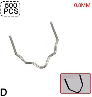 500Pcs 0.6/0.8Mm Nietmachine Plastic Lassen Reparatie Standaard Pre Cut Wave Nietjes Bumper Carrosserie Reparatie Lassen staven Nietje V type
