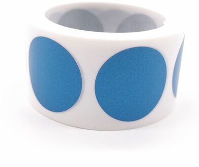 500Pcs 1 "Inch Scratch Off Stickers Ronde 25*25 Mm Blank Voor Geheime Code Cover Home Game bruiloft Bericht blauw