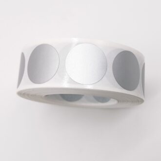 500Pcs 1 "Inch Scratch Off Stickers Ronde 25*25 Mm Blank Voor Geheime Code Cover Home Game bruiloft Bericht zilver