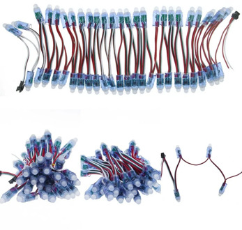 500pcs 12mm WS2811 Full Color LED Pixel Light Module DC5V IP68 waterproof RGB color 2811 1903 IC Digital LED christmas Light