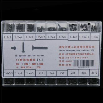 500Pcs 18 Soorten Mini schroef DIY Kit Laptop Computer Monteren Reparatie Schroef Fastener set