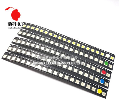 500pcs=5colors x 100pcs 5050 5730 1210 1206 0805 0603 0402 SMD LED Diode Kit Red / Green / Blue / White / Yellow