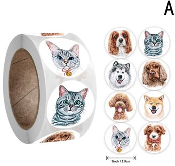 500Pcs Beloning Stickers Aanmoediging Sticker Roll Voor Kids Motivatie Stickers Met Schattige Dieren Voor Studenten Leraren