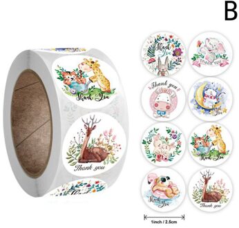 500Pcs Beloning Stickers Aanmoediging Sticker Roll Voor Kids Motivatie Stickers Met Schattige Dieren Voor Studenten Leraren