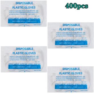 500Pcs Clear Plastic Wegwerphandschoenen Wegwerp Bbq Koken Handschoenen Huishoudelijke Badkamer Sanitair Handschoenen Voor Koken Schoonmaken 400stk