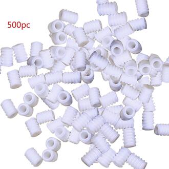 500Pcs Cord Locks Schakelt Voor Koortjes Elastische Koord Richter Non Slip Stopper Sportkleding Kleding Schoenen Touw Diy Masker Deel q4 wit