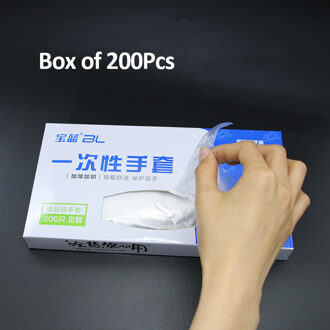 500PCS Disposable Plastic Gloves Household Kitchen Cleaning Disposable Children's Food Cleaning Gloves boxe of 200stk