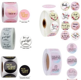 500pcs Gift Sealing Stickers Thank you labels Design Diary Scrapbooking Stickers Festival Birthday Party Gift Decorations Labels