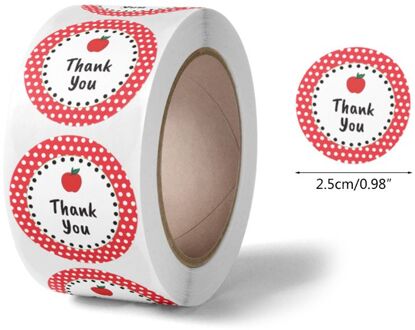 500Pcs Hart Dank U Stickers Seal Label Voor Kleine Winkel Huwelijkscadeau Pakket D7YE 09