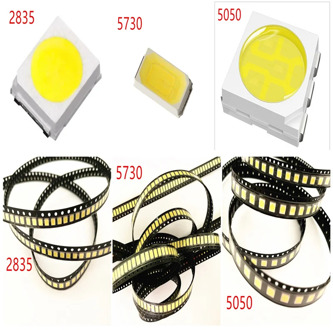 500pcs/lot 0.2W 2835 5050 LED Lamp Bead White/Warm White 0.5W 5730 SMD LED Beads LED Chip DC3.0-3.4V for All Kinds of LED Light