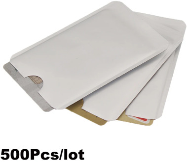 500pcs/lot Anti Scan RFID Blocking Sleeve for Credit Card Secure Identity ATM Debit Contactless IC ID Card Protector Blocker
