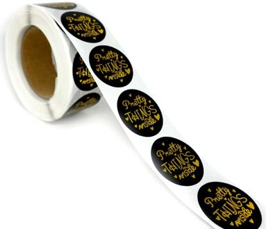 500Pcs Mooie Dingen Binnen Stickers Dank U Seal Label Voor Bruiloft 5AC203423-roze