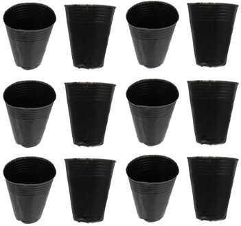 500Pcs Praktische Plant Kwekerij Potten Nuttig Tuinieren Pot Planten Containers zwart 1