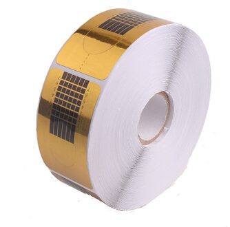 500Pcs Professionele Franse Nail Form Tips Rechthoek Nail Art Vorm Nagels Gel Sticker Uitbreiding Krul Vorm Voor Nail Pololish gids