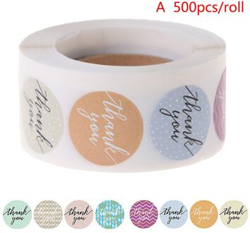500Pcs/Roll Afdichting Label Stickers Dank U Stickers Bakken Stickers