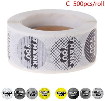 500Pcs/Roll Afdichting Label Stickers Dank U Stickers Bakken Stickers