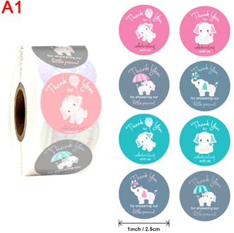 500Pcs/roll Kawai Animals Round Stickers Labels School Reward Students Teachers