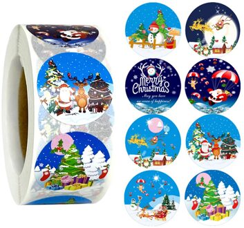 500Pcs/Roll Kerst Envelop Seal Sticker Label Stickers Xmas Diy Decor B658319