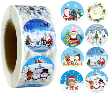 500pcs/roll Merry Christmas Handmade Sticker Card Box Package Thank You Seal Label Wedding Party Supplies