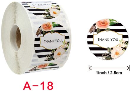 500Pcs Roll Seal Label Handgemaakte Custom Sticker Knippen En Plakken Bloem Handgemaakte Ambachten Decoratie Dank U Seal Sticker A-18