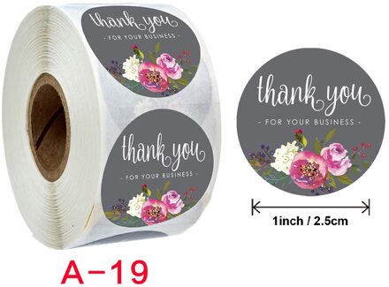 500Pcs Roll Seal Label Handgemaakte Custom Sticker Knippen En Plakken Bloem Handgemaakte Ambachten Decoratie Dank U Seal Sticker A-19