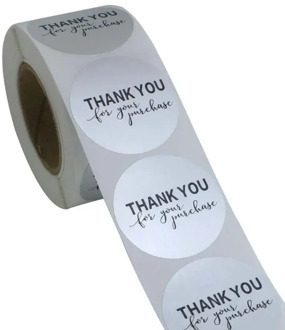 500pcs/roll Thank You for Your Purchase Stickers Gift Packaging Seal Labels Scrapbooking Decor
