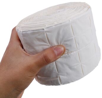 500Pcs/Roll Wit Doekjes Nail Cleaning Papers Poolse Acryl Gel Remover Handdoek Papier Katoen Pads Roll Salon