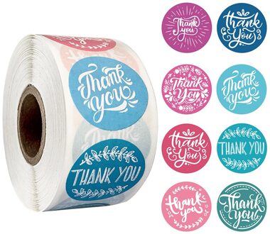 500Pcs Ronde Dank U Stickers Seal Labels Stickers Scrapbooking Voor Pakket Z