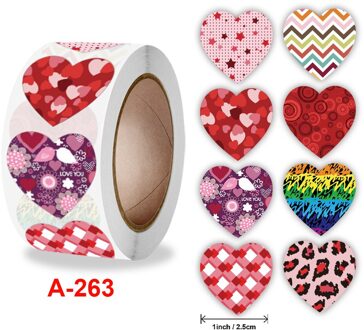 500Pcs Valentijnsdag Hartvormige Liefde Sticker Bruiloft Commerciële Decoratie Dank U Verzegelen Stickers A263