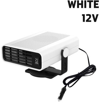 500W 12V/24V Auto Heater Elektrische Verwarming Verwarming Koelventilator Luchtreiniger Draagbare Elektrische Droger Voorruit voorruitverluchting Ontdooier wit 12V