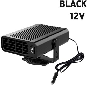 500W 12V/24V Auto Heater Elektrische Verwarming Verwarming Koelventilator Luchtreiniger Draagbare Elektrische Droger Voorruit voorruitverluchting Ontdooier zwart 12V