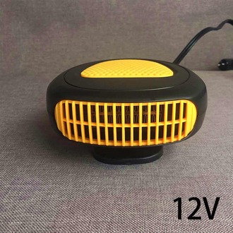 500W 12V/24V Sneeuw Remover Installeren Draagbare Elektrische Ontdooien Defogger Met Luchtzuivering Winter Auto heater Interieur geel 12V