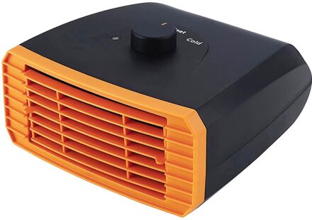 500W Draagbare Elektrische Air Heater Ptc Verwarming Elektrische Verwarming Mini Warm Leuke Intelligente Ventilator Air Winter Warmer Quick Verwarming oranje